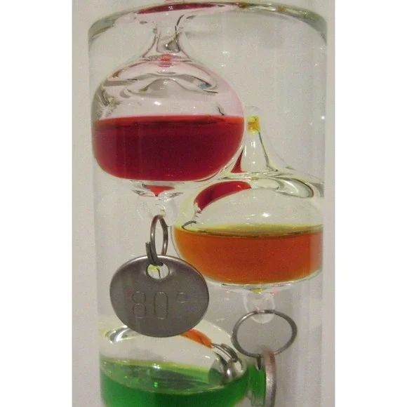 Classroom Student Glass Galileo Thermometers Liquid Density Temperature Display - Picture 2 of 9